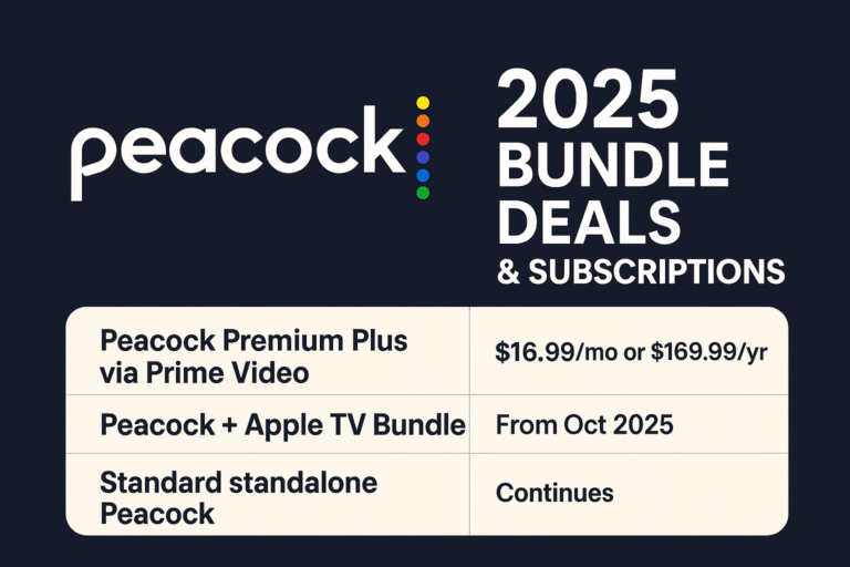 Peacock 2025 Bundle Deals & Subscriptions: How to Save, What’s Changing & What’s Best for You