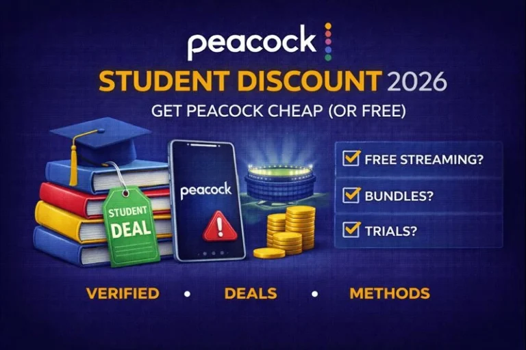 Peacock Student Discount 2026: How College Students Can Get Peacock for Less (or Free)