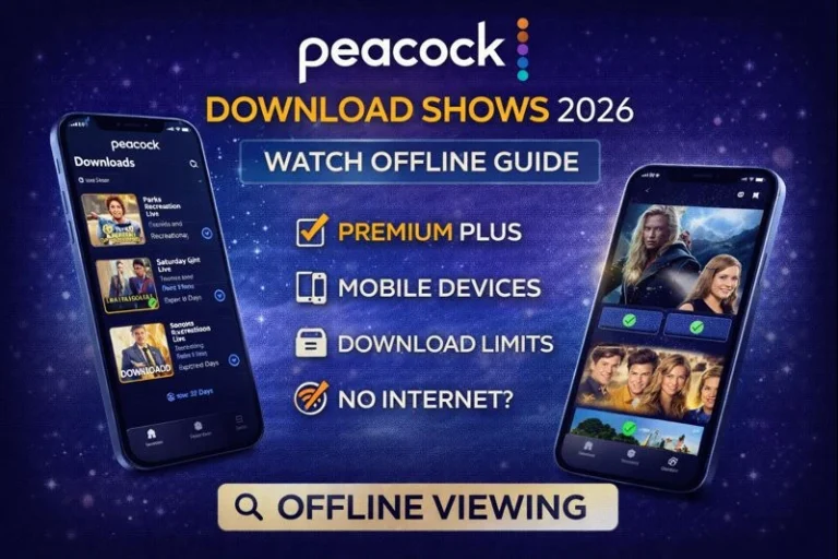 Peacock Free Trial Download Shows in 2026: How to Watch Offline on Mobile