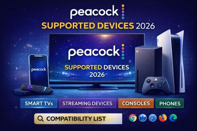 Peacock Free Trial Supported Devices in 2026: Full List of TVs, Phones & Streaming Devices